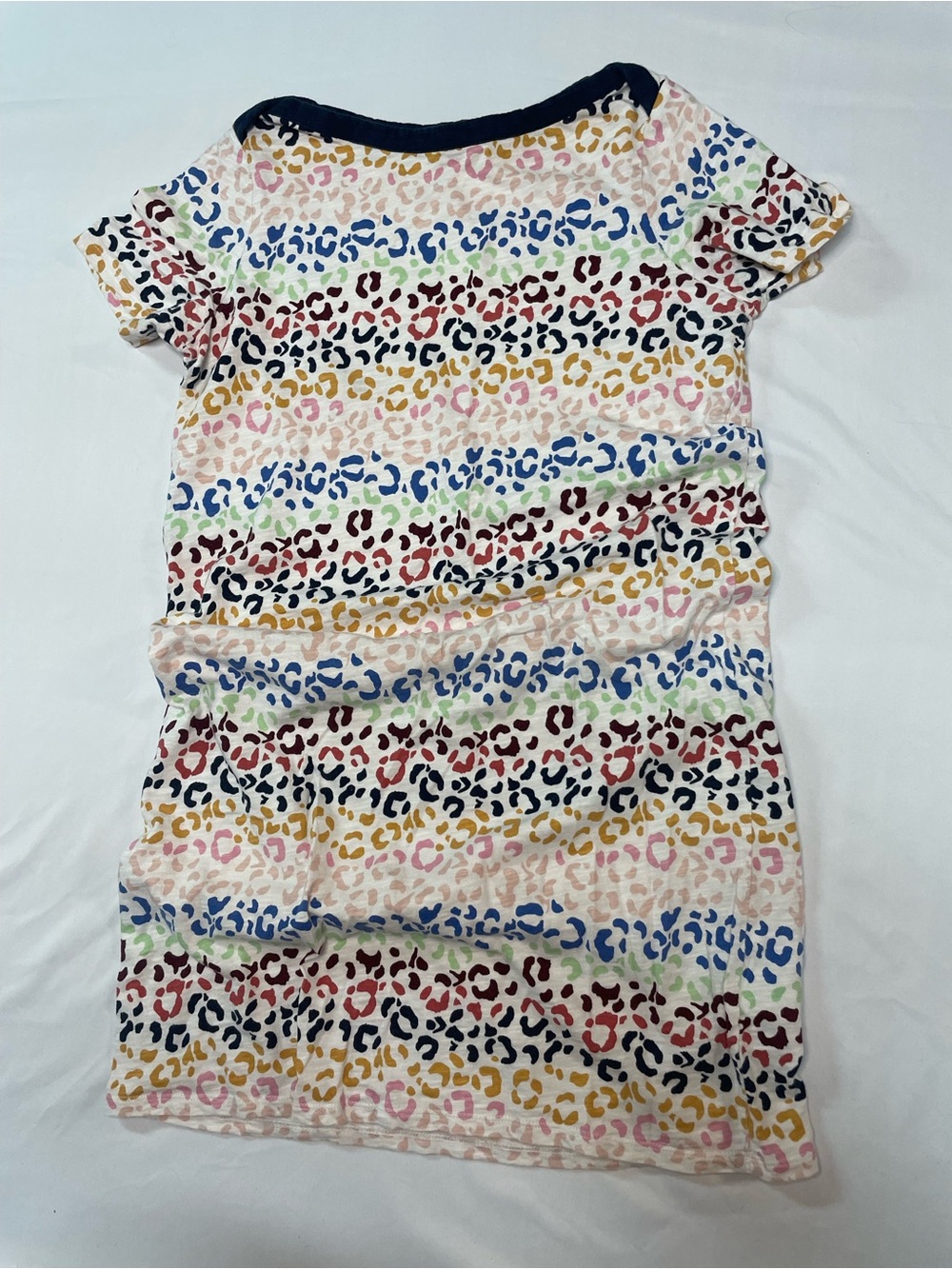Boden Multicolor Leopard Print Short Sleeve Dress